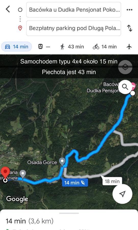 Domek W Gorach- Bacowka U Dudka Nowy Targ Exterior foto